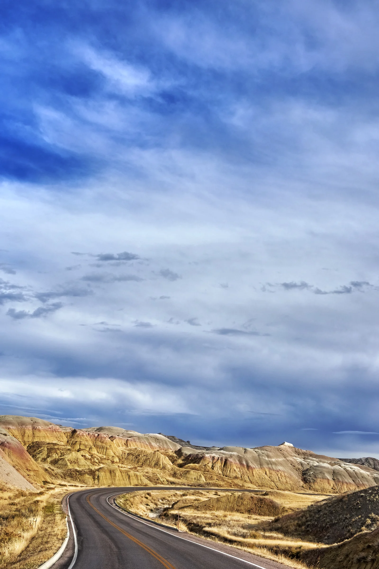 Đường ngắm cảnh qua Badlands National Park
