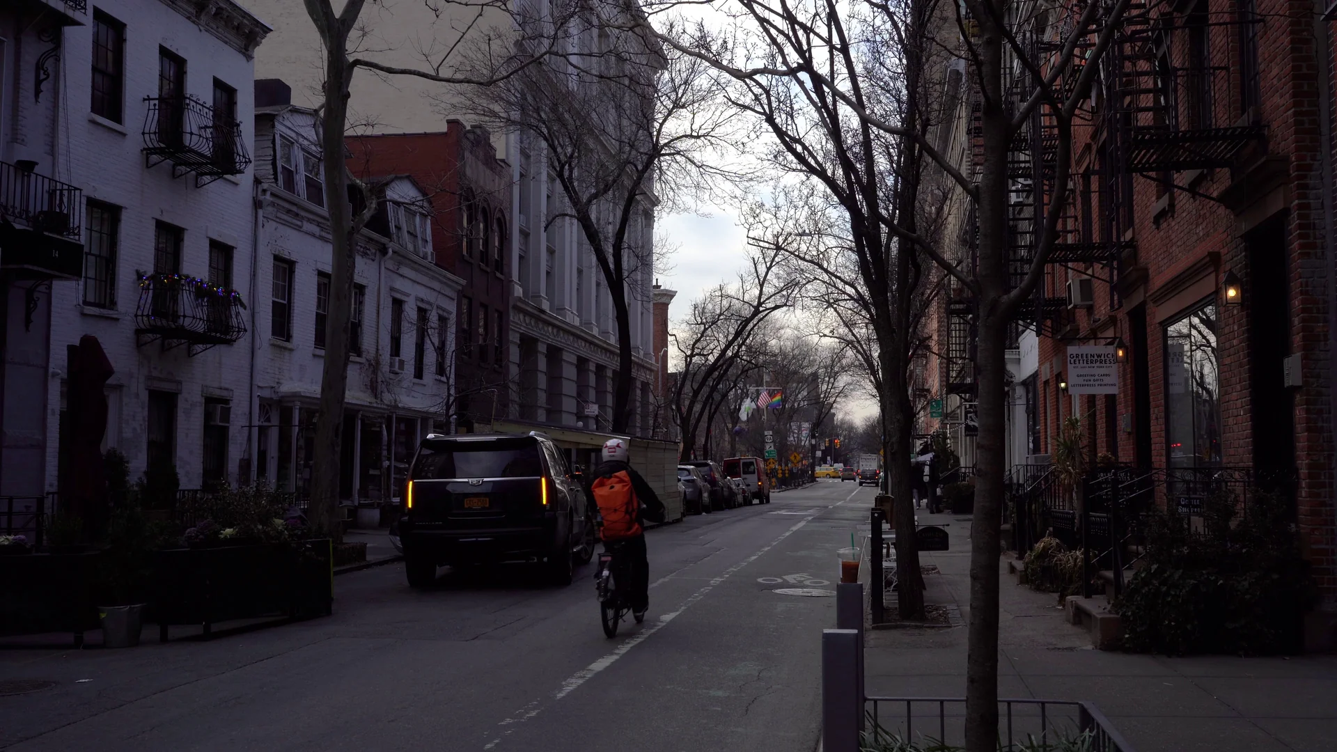 Rua e edifícios em Greenwich Village