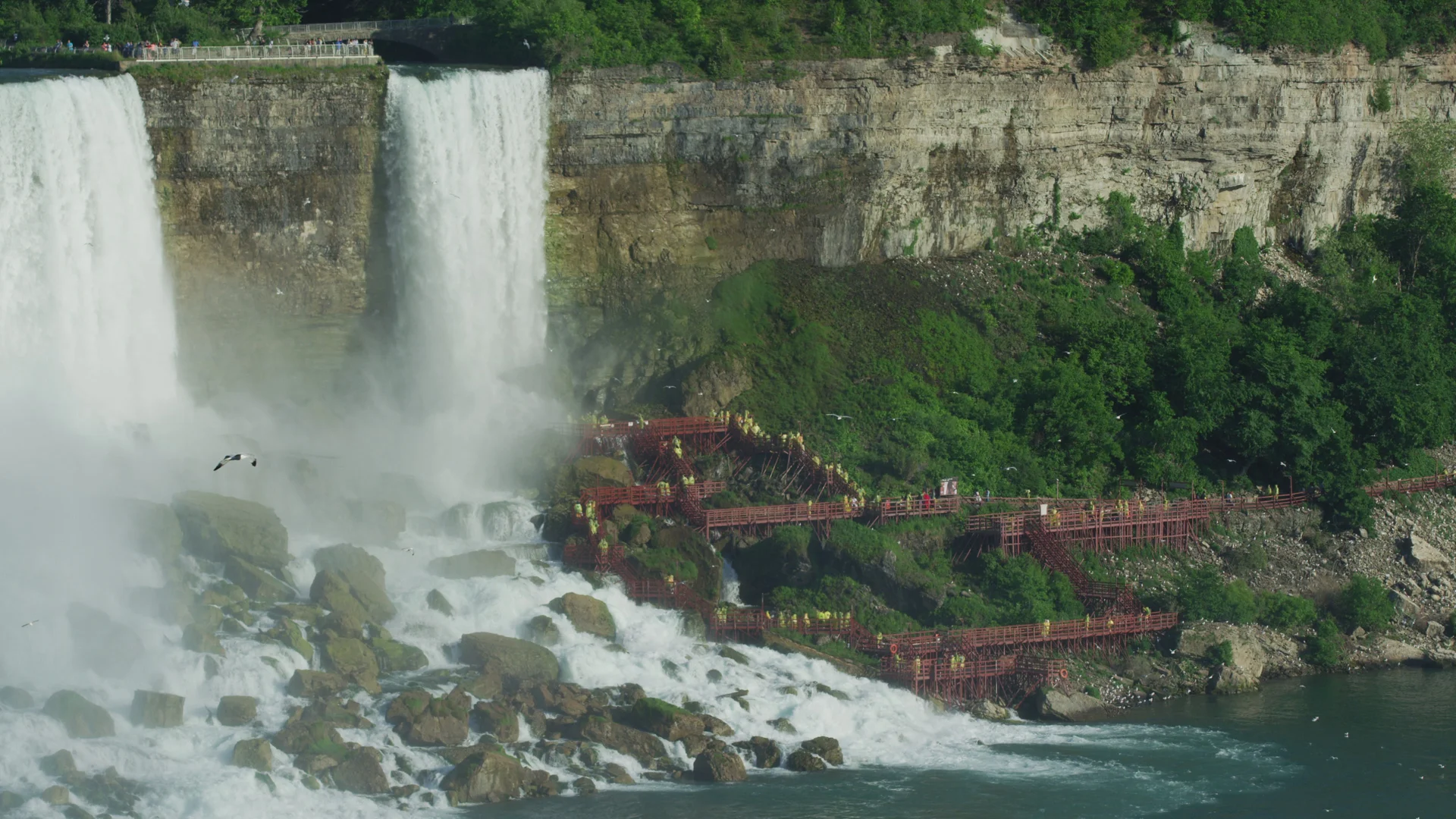 Bridal Veil Falls and the Cave of the Winds decks